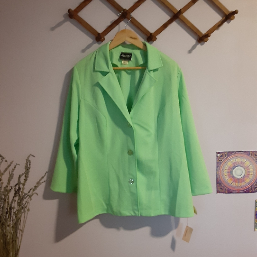 NWT Vintage Mynette Mint Green Jacket Sz 22-C
